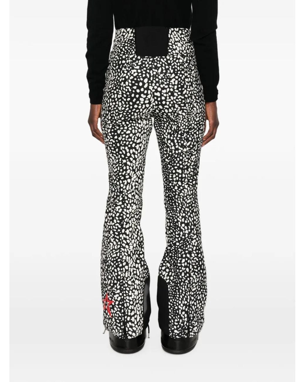 Perfect Moment Gray Aurora Leopard-Print Ski Pants