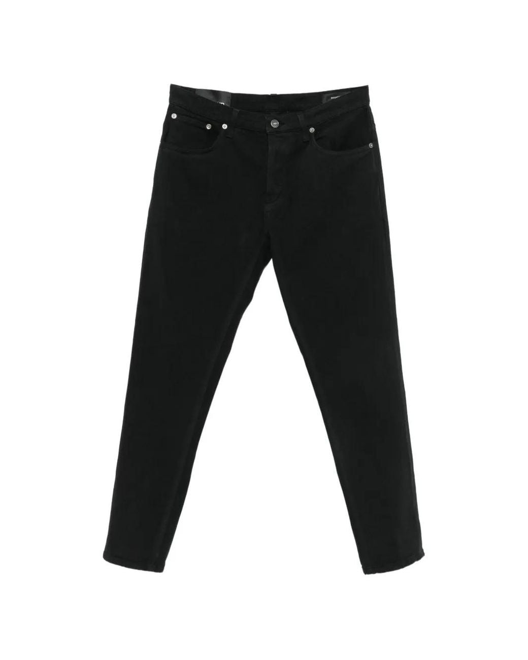 Dondup Black Brighton Straight-Leg Jeans for men