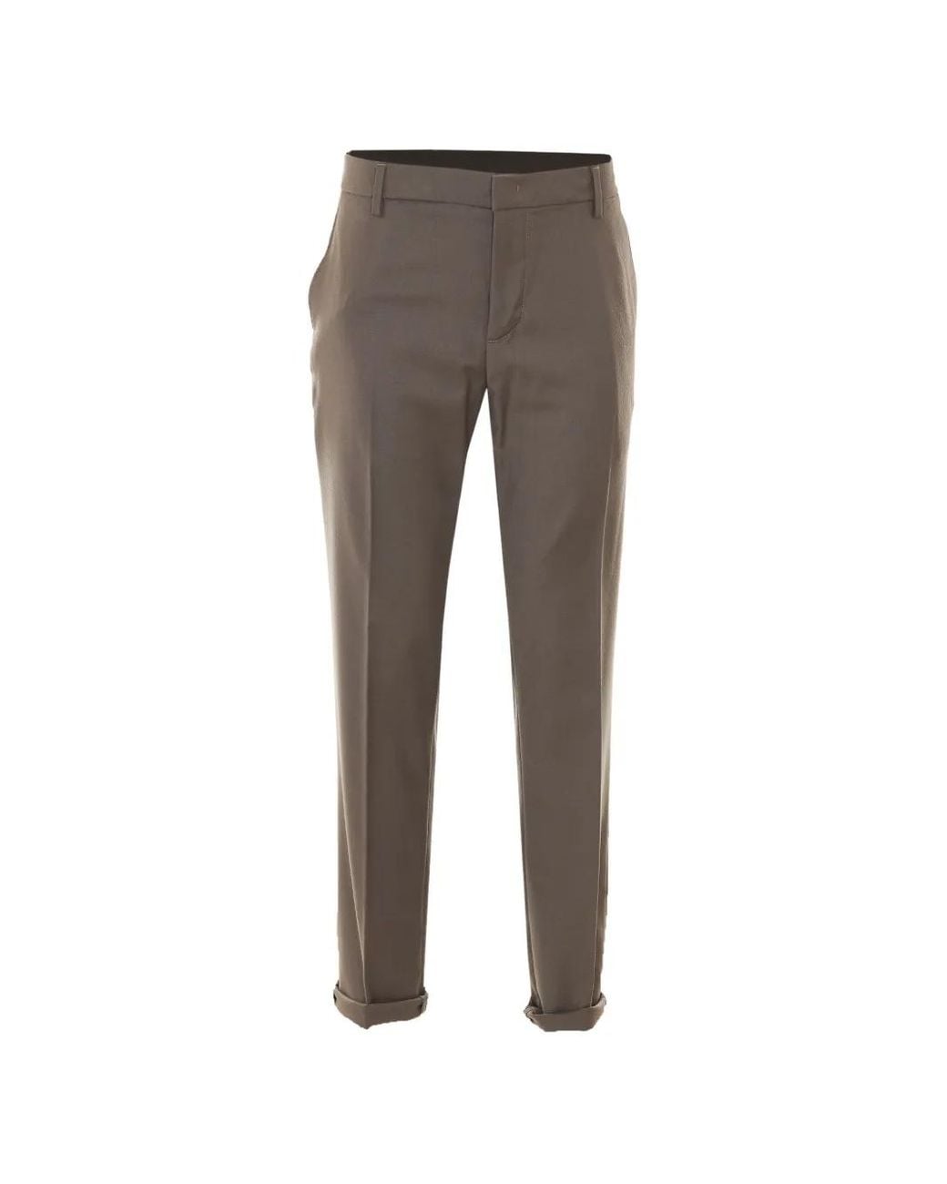 Dondup Gray Gaubert Slim-Fit Trousers for men