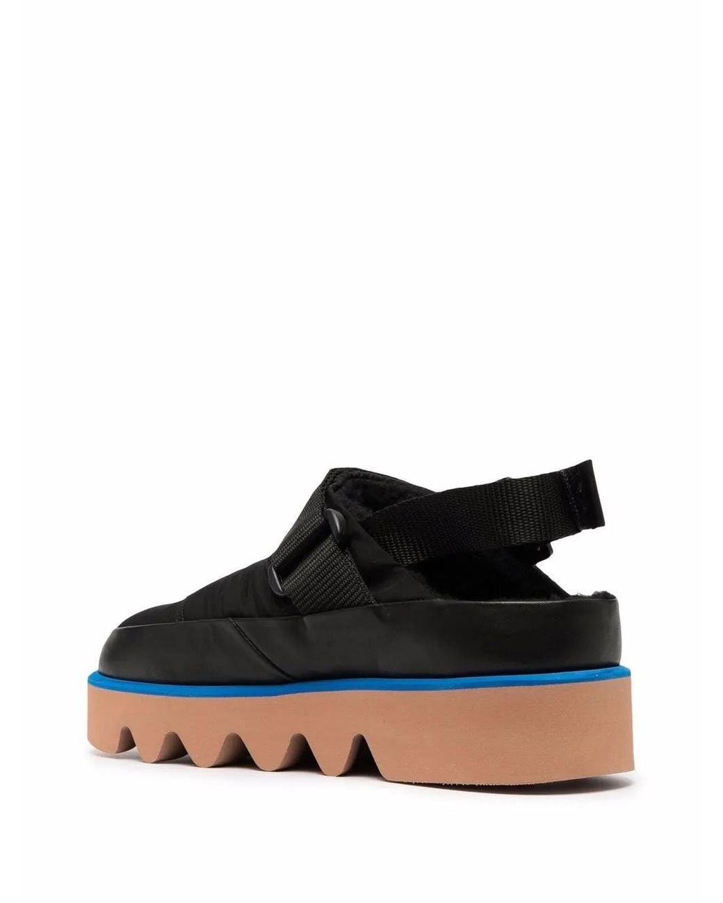 MSGM Black Padded Platform Sneakers