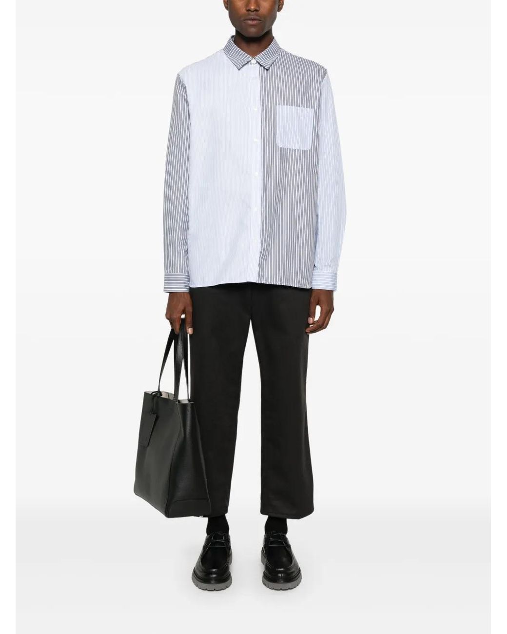 A.P.C. Blue Chemise Erwann for men