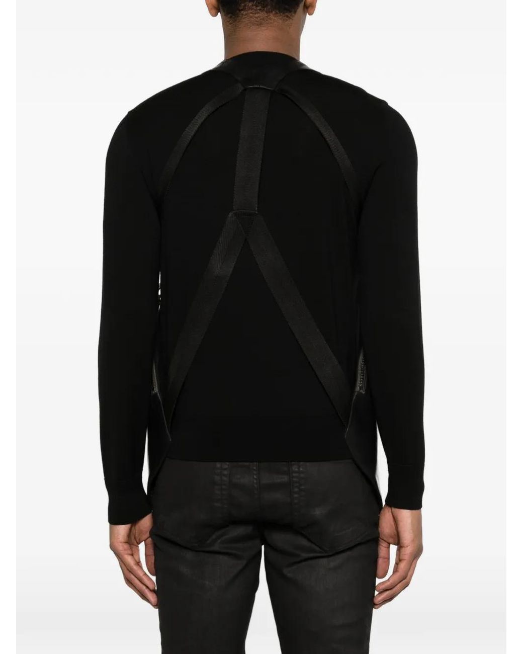 Rick Owens White Temple Bauhaus Leather Vest for men