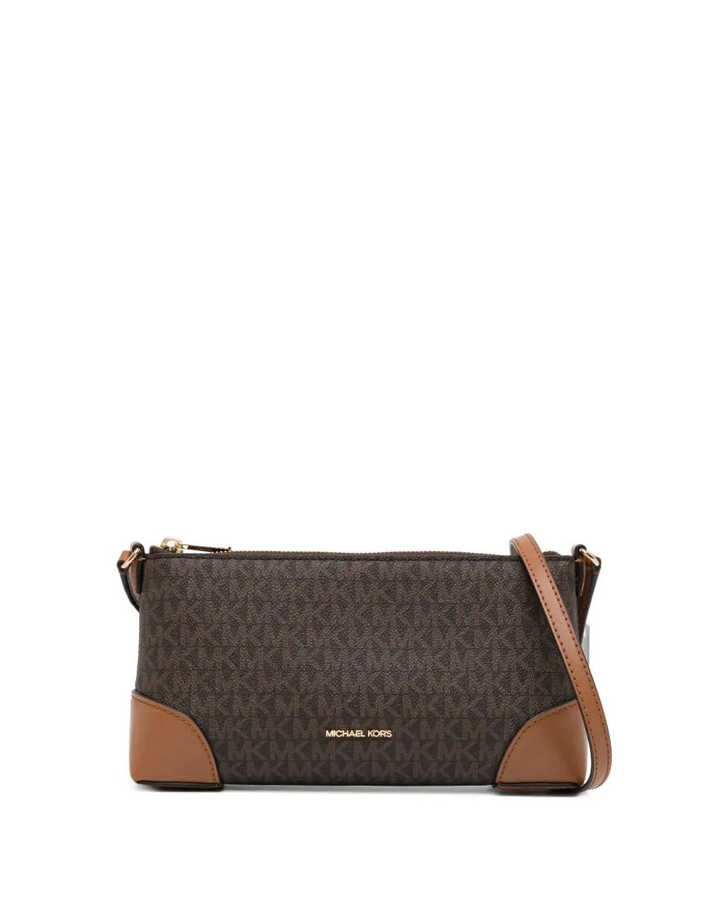 Michael Kors Brown Monogram Shoulder Bag