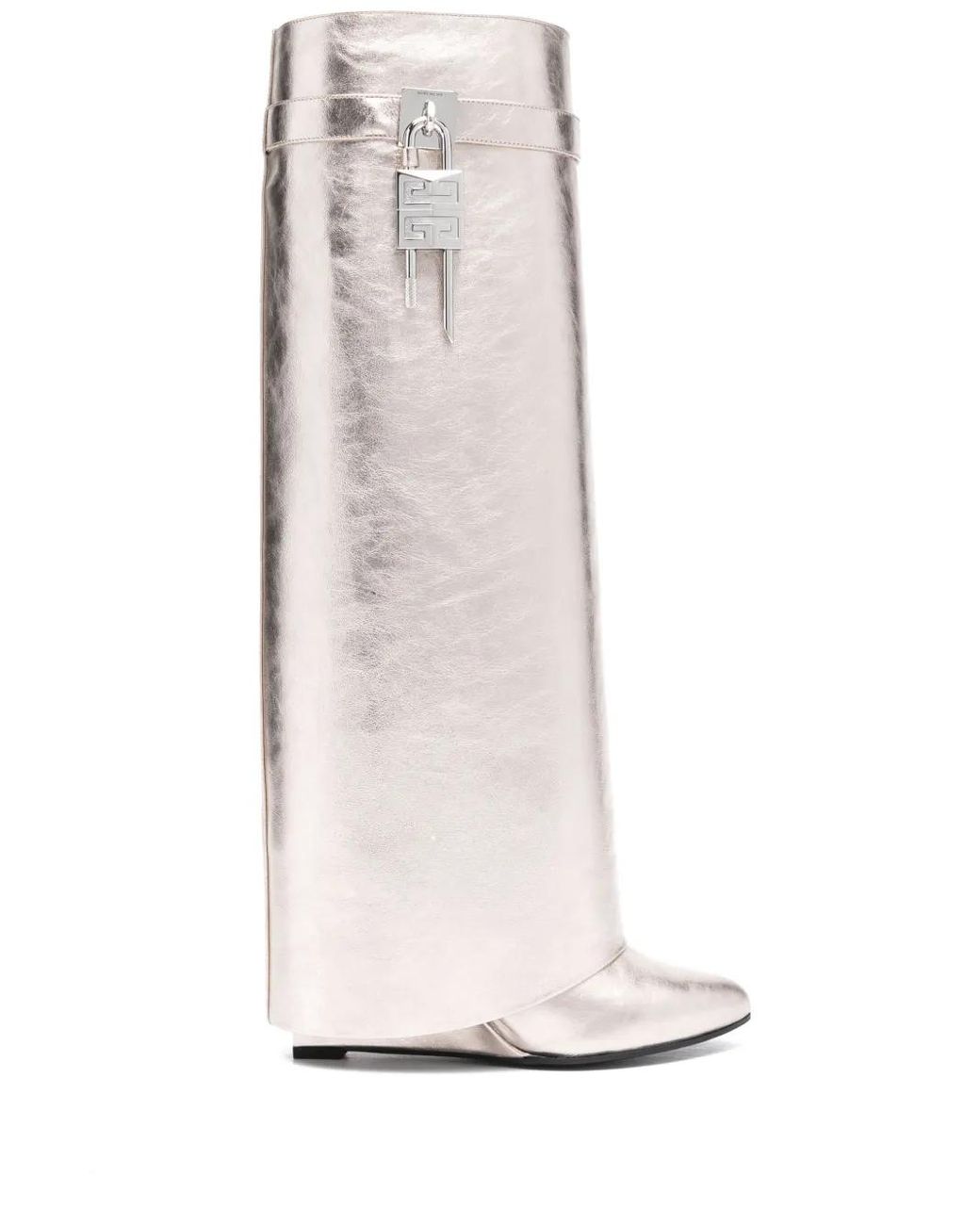 Givenchy White Shark Lock Stiefel 85Mm