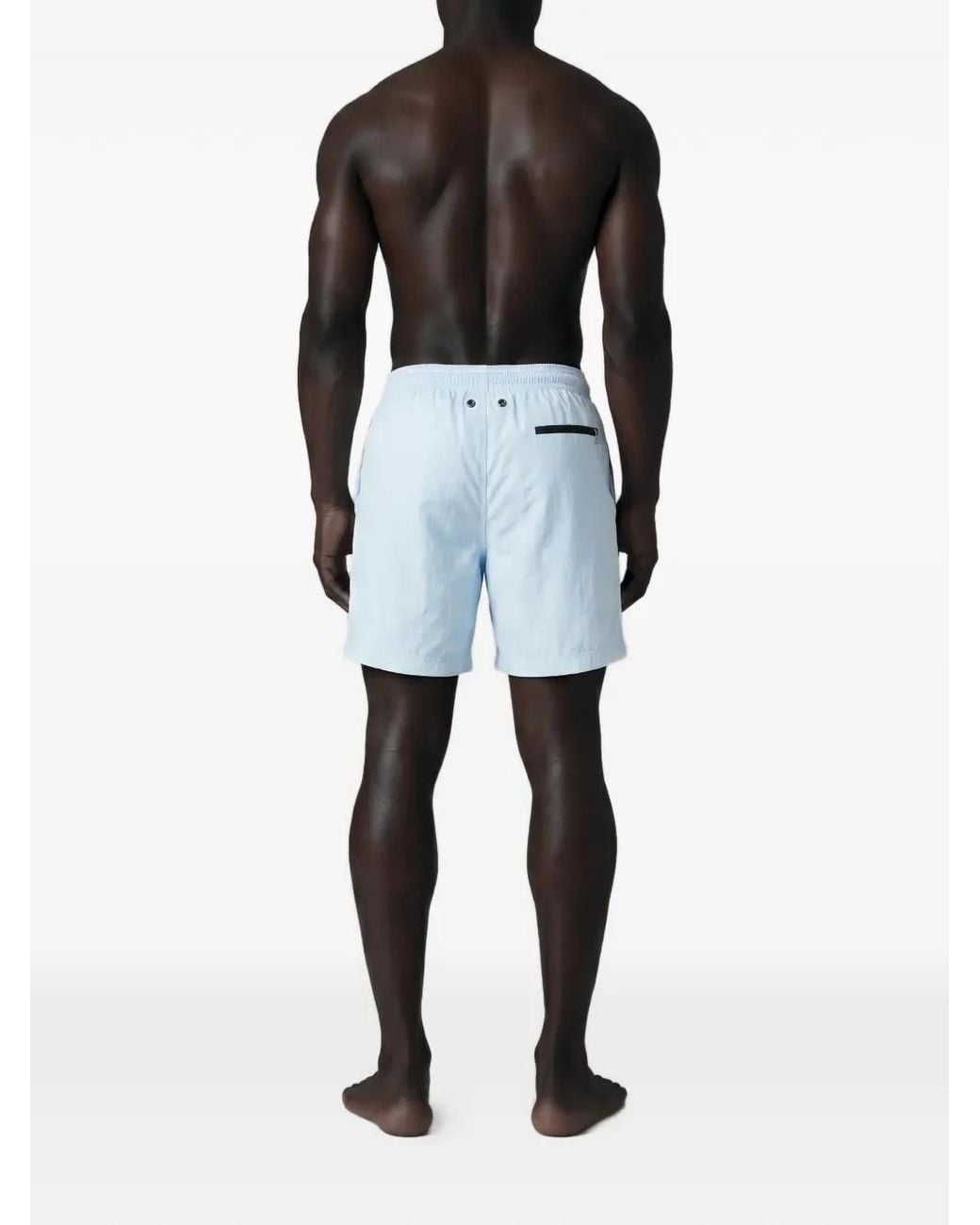 True Tribe Blue Drawstring-Waist Swim Shorts for men