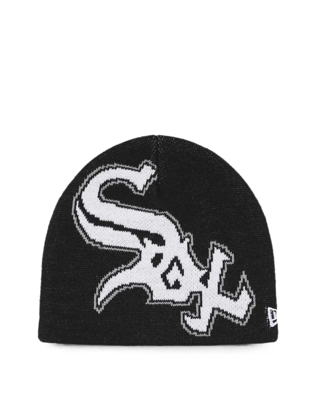 Supreme Black X Chicago Sox X New Era Beanie for men