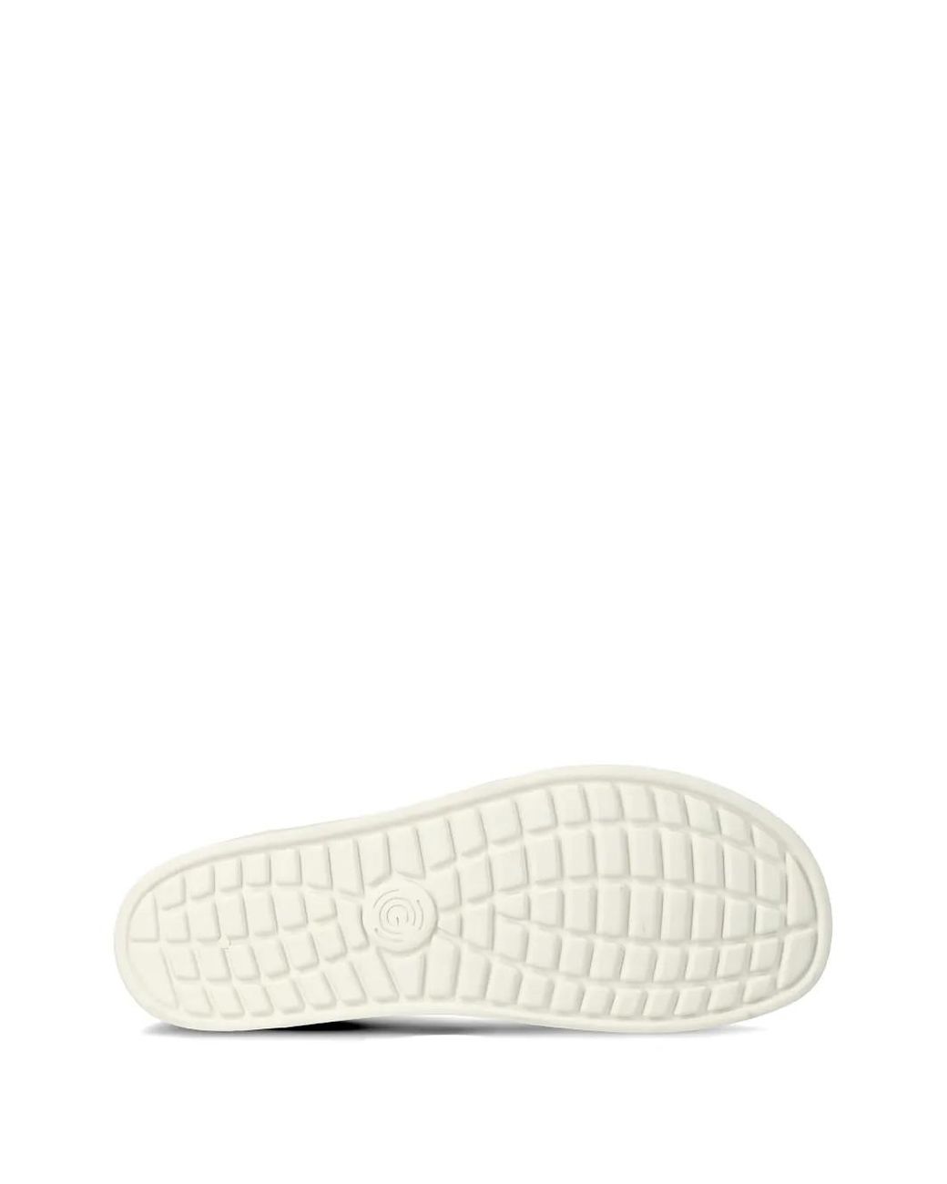 Groundies White Panelled Perforated Sneakers