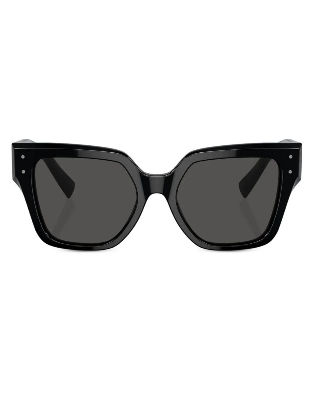 Dolce & Gabbana Black Transparent Square-Frame Sunglasses