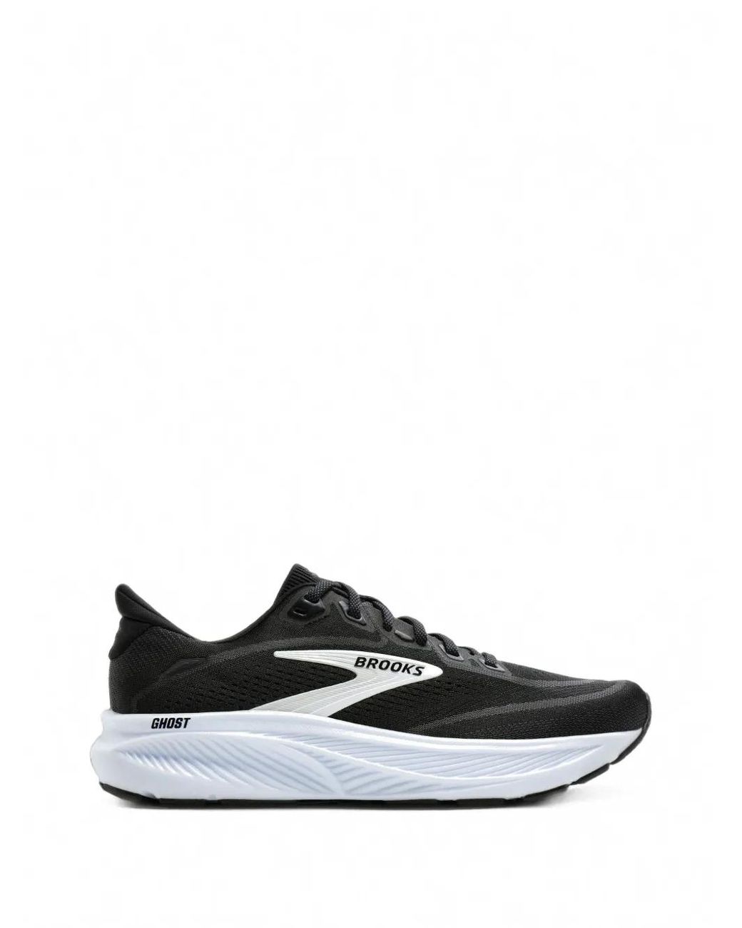 Brooks White Ghost 18 Lace-Up Sneakers for men