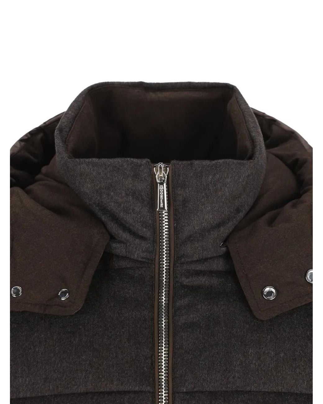 Moorer Black Casciano-Se9 Hooded Padded Jacket for men