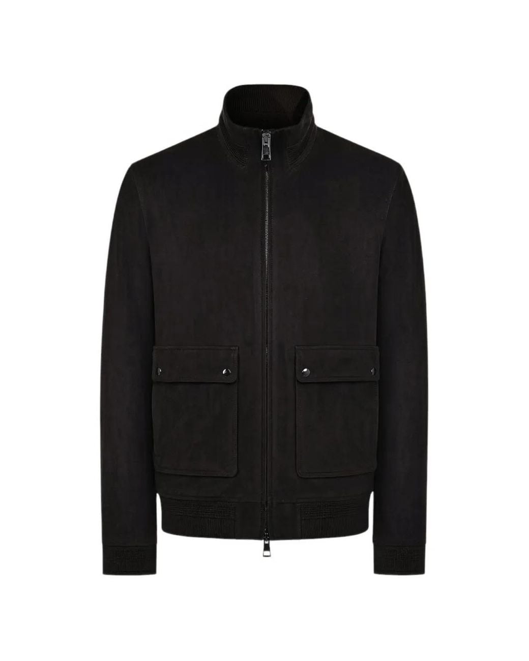DUNO Black Hans Bomber Jacket for men