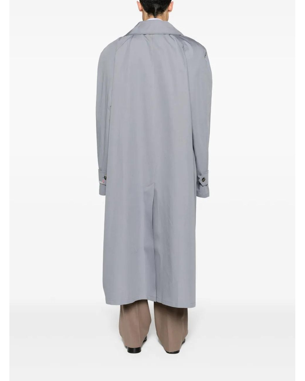 Marni Gray Single-Breasted Maxi Coat for men