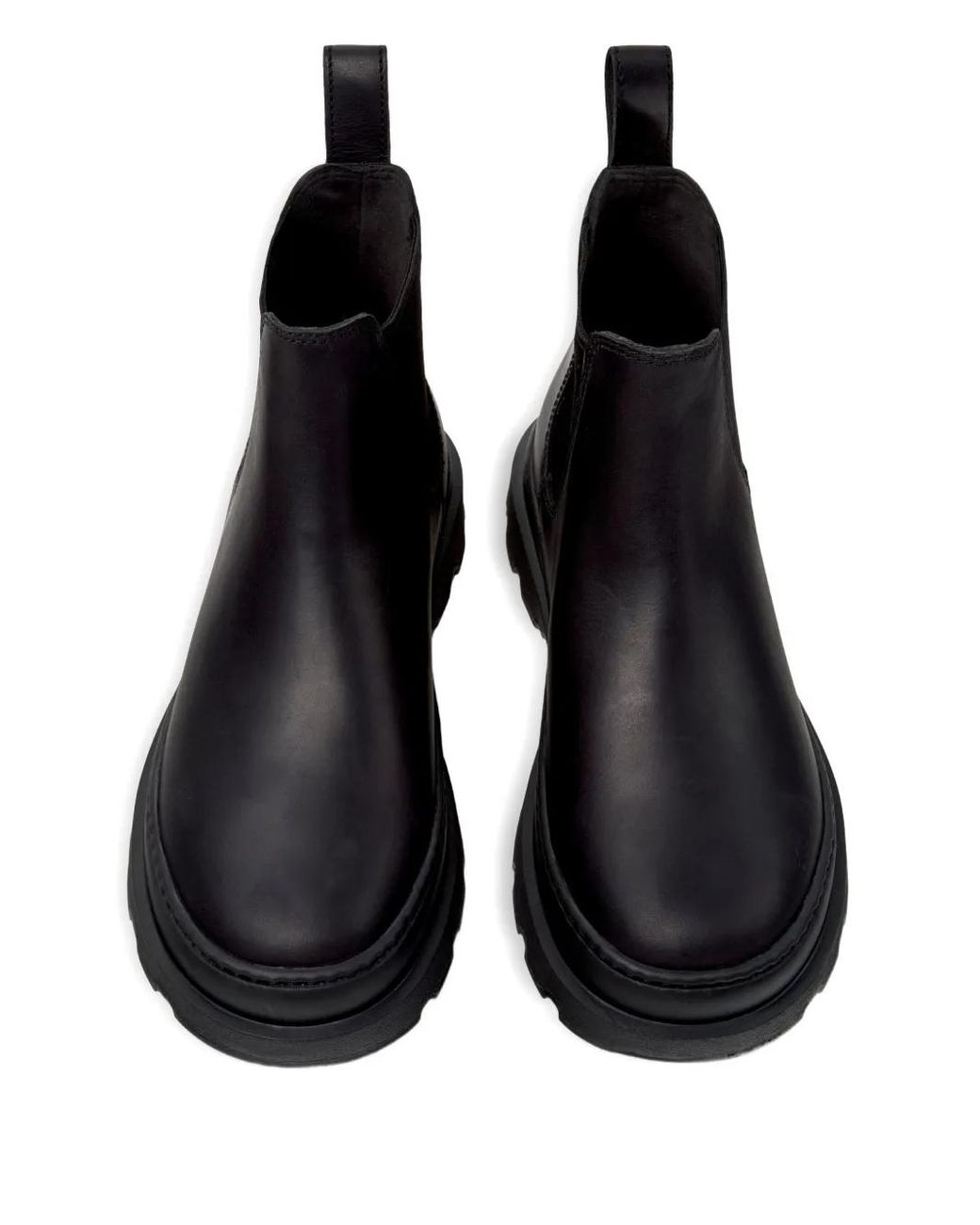 Camper Black Brutus Elastic-Panelled Leather Chelsea Boots