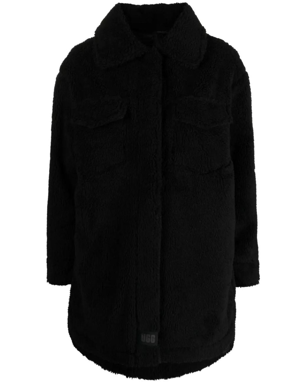Ugg Black Frankie Fluff Shirt Jacket