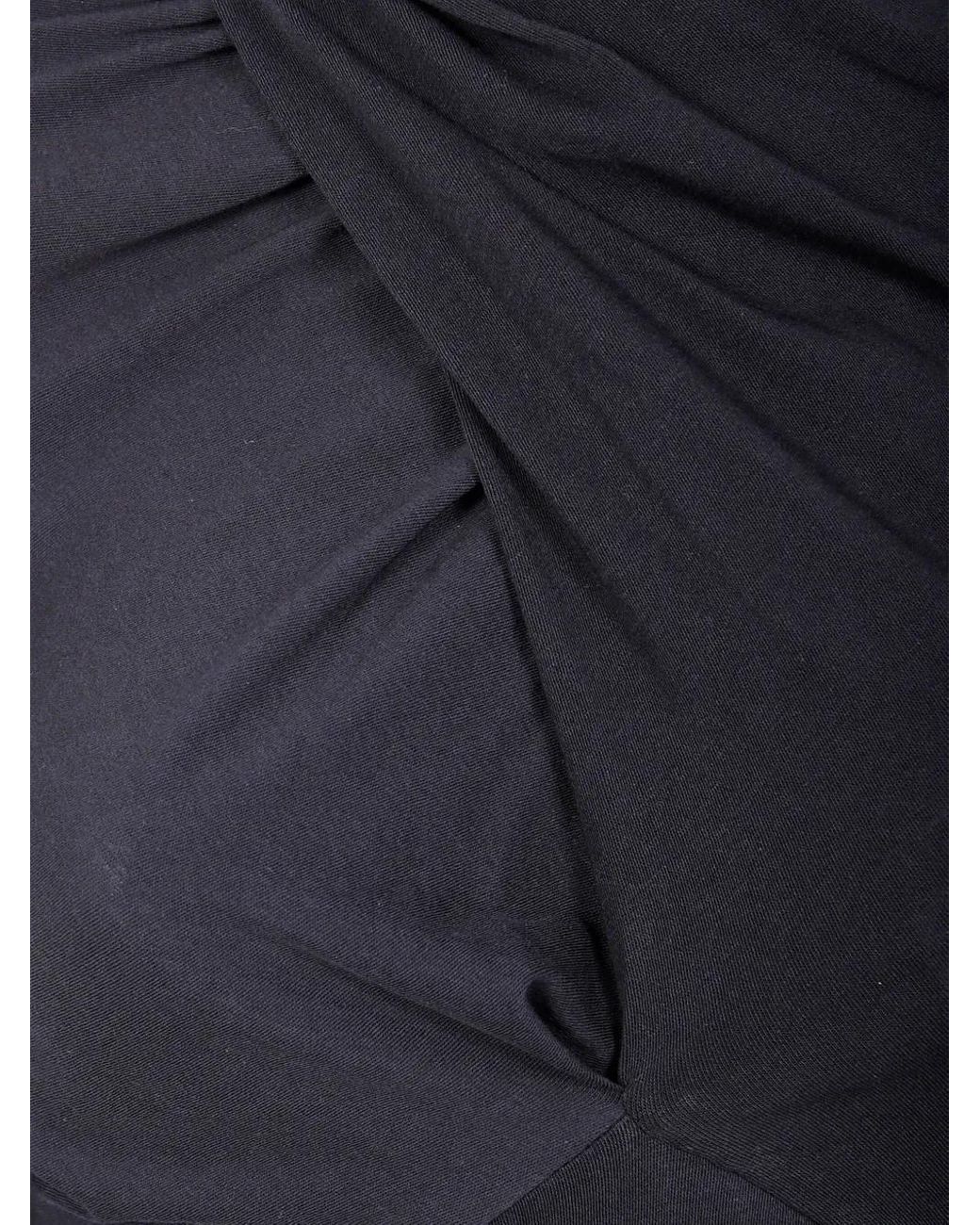 Entire studios Blue Turtleneck Draped Top