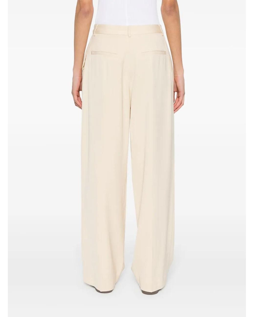 Ba&sh White Gona Straight-Leg Trousers