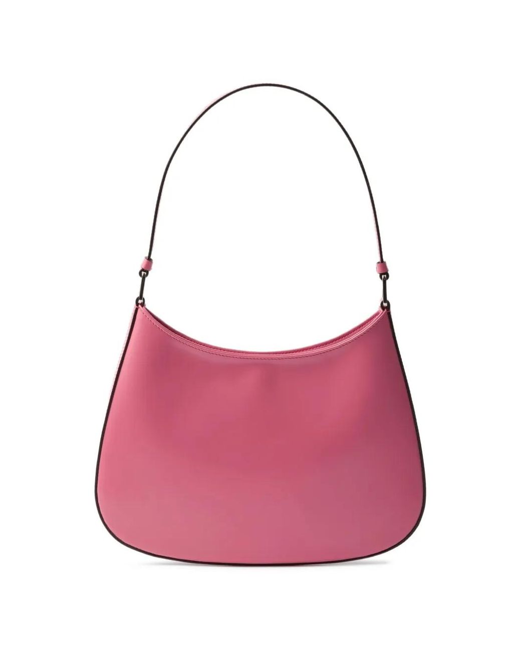 Prada Pink Cleo Brushed Leather Shoulder Bag