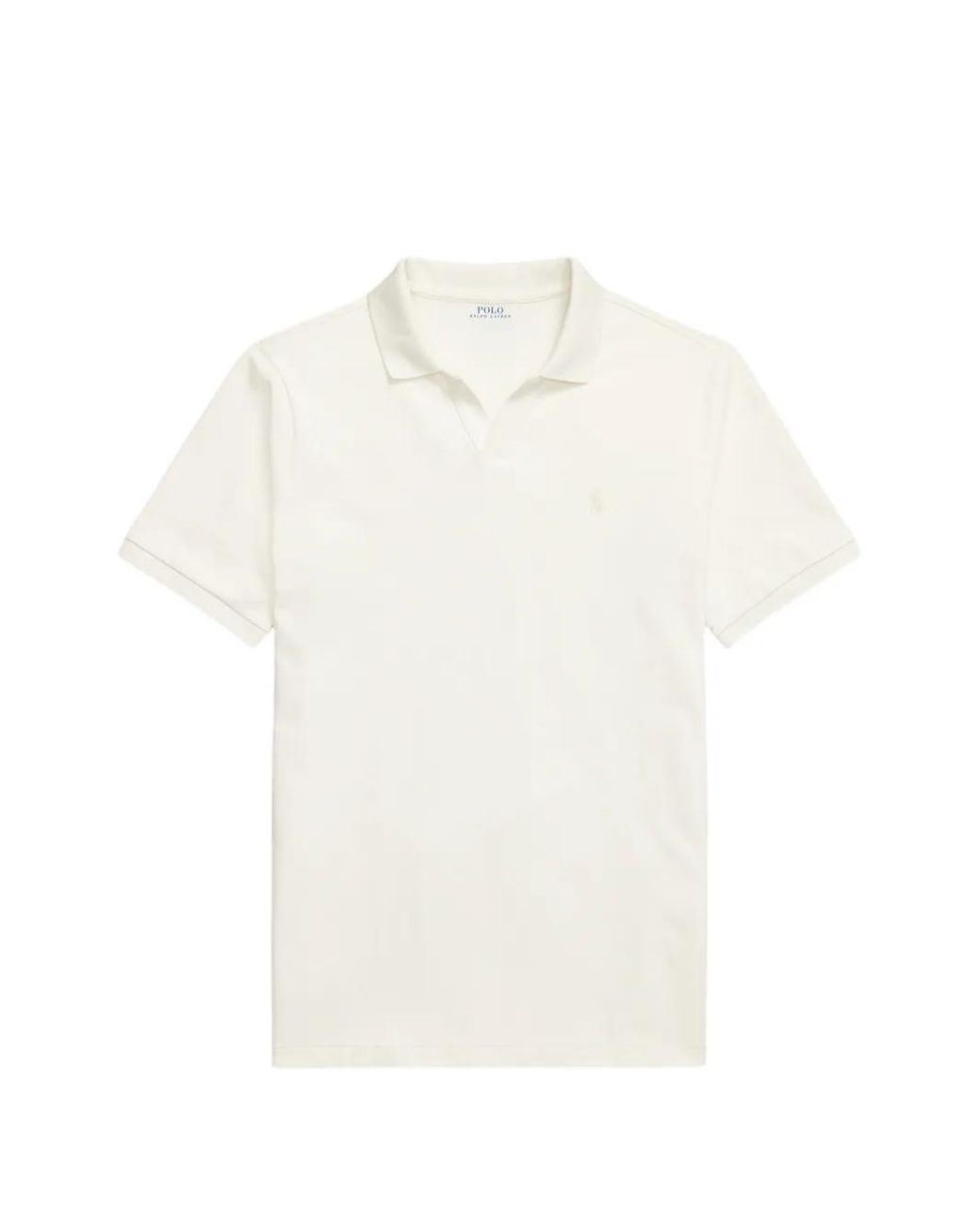 Polo Ralph Lauren White Logo-Embroidered Polo Shirt for men