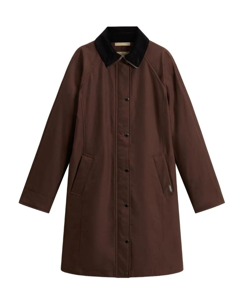 Woolrich Brown Single-Breasted Coat