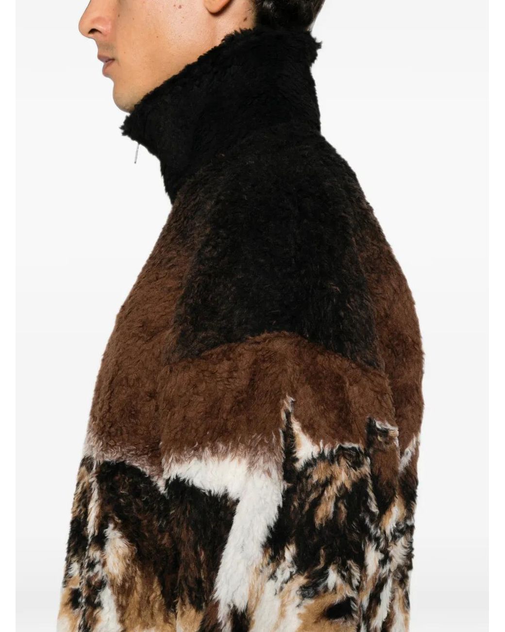 MM6 by Maison Margiela Black Horse Portrait Fleece for men