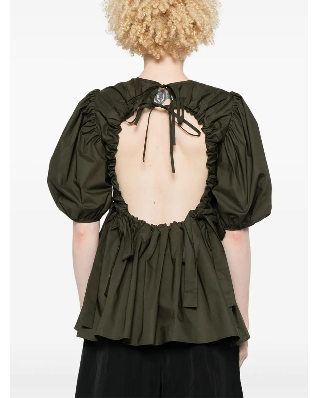 CECILIE BAHNSEN Green Anisha Top
