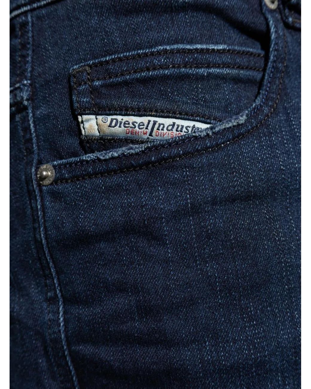 DIESEL Blue 1993 D-Vyl Logo-Plaque Jeans for men