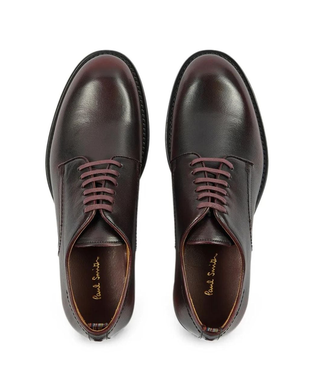 Paul Smith Brown Derbies Arden Bordeaux for men