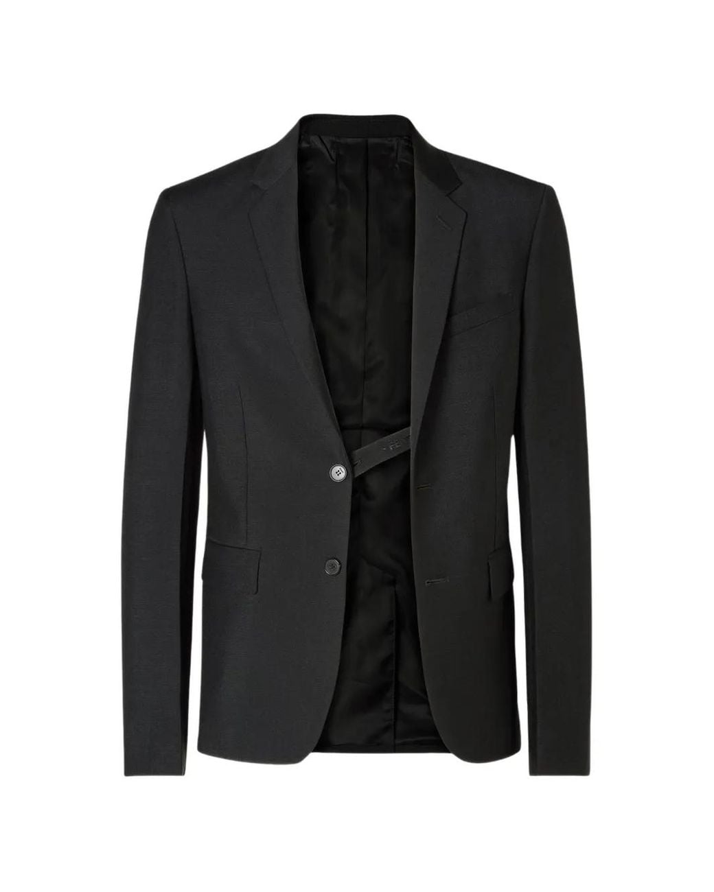Fendi Black Single-Breasted Jacket for men