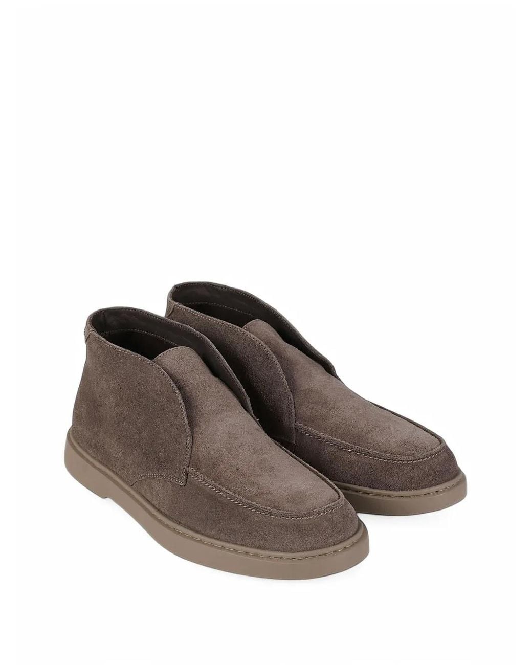 Baldinini Brown Suede Slip-On Boots for men