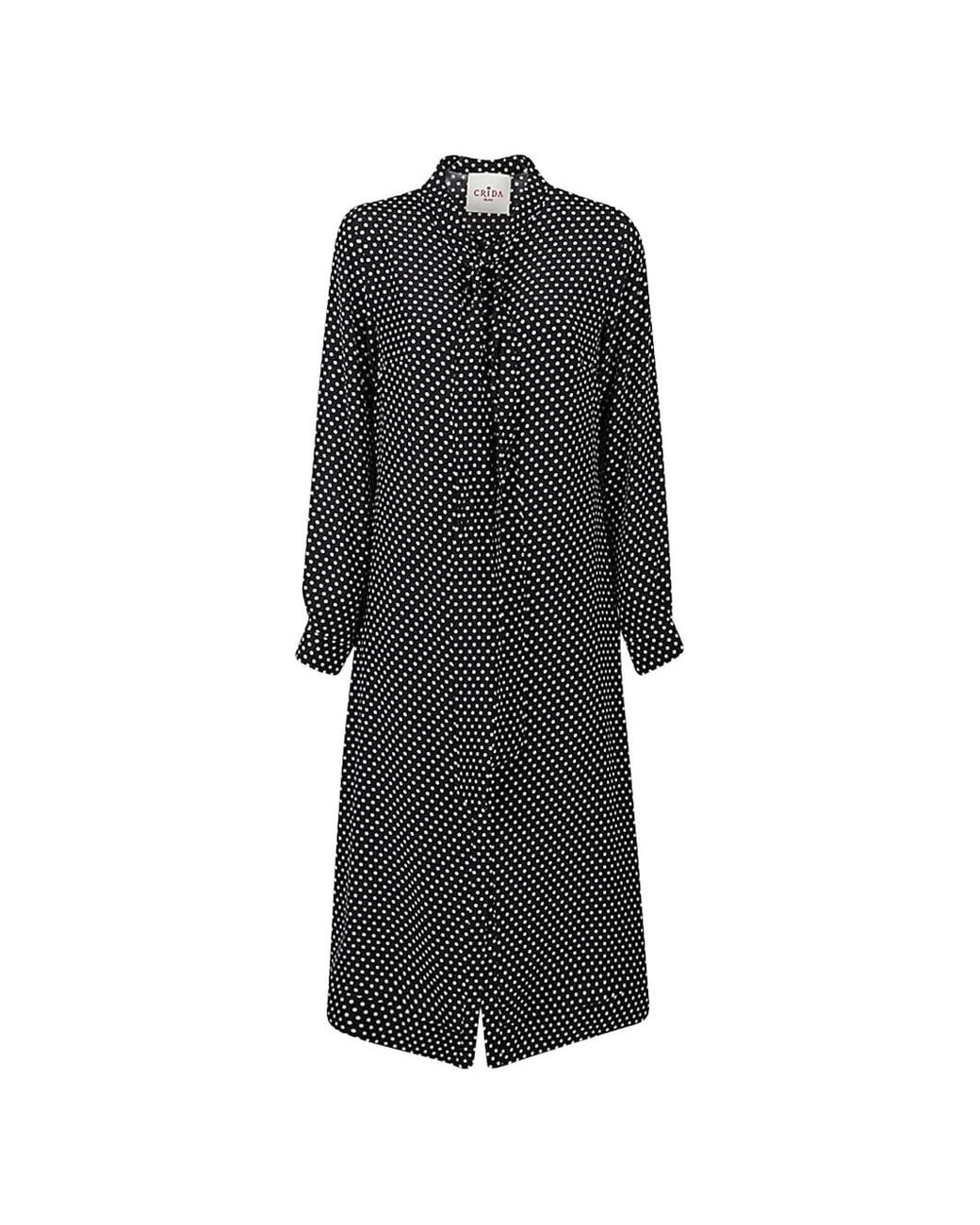 CRI.DA Black Alba Midi Dress