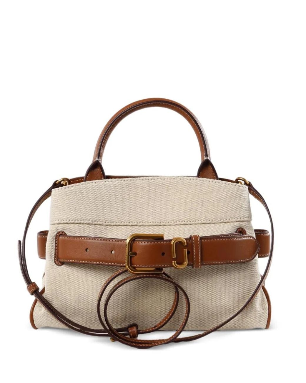Marc Jacobs Metallic "The Small Satchel Dakota "Canvas Bag