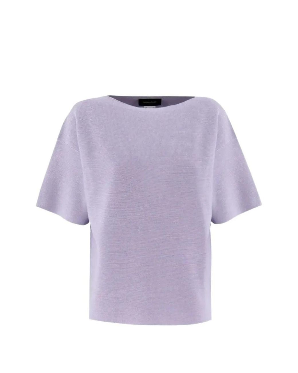 Fabiana Filippi Purple Knitted T-Shirt