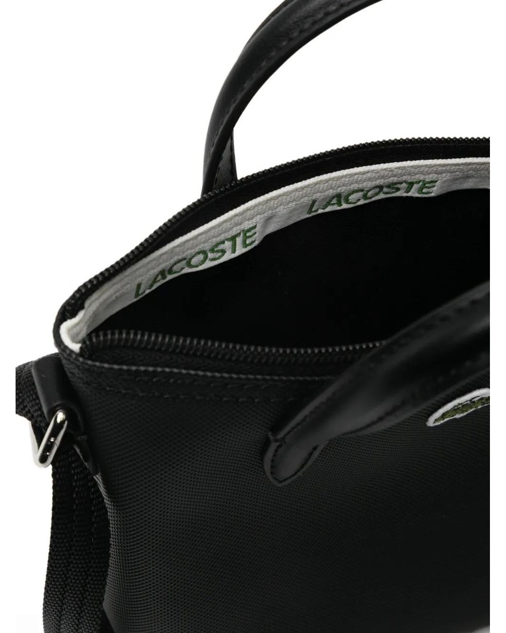 Lacoste Black Zipped Mini Tote Bag