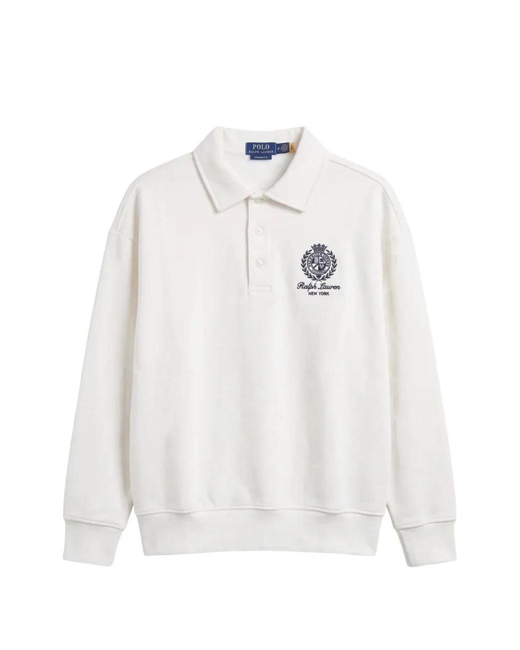 Polo Ralph Lauren White Logo-Embroidered Polo Shirt for men