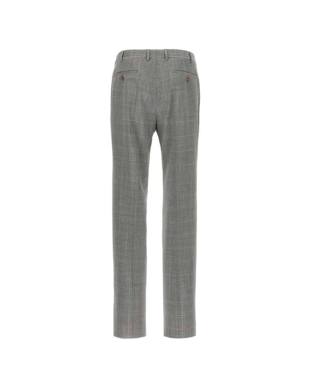 Pal Zileri Gray Check-Pattern Suit for men