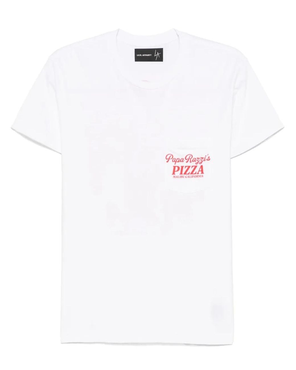 Local Authority White Slogan-Print T-Shirt