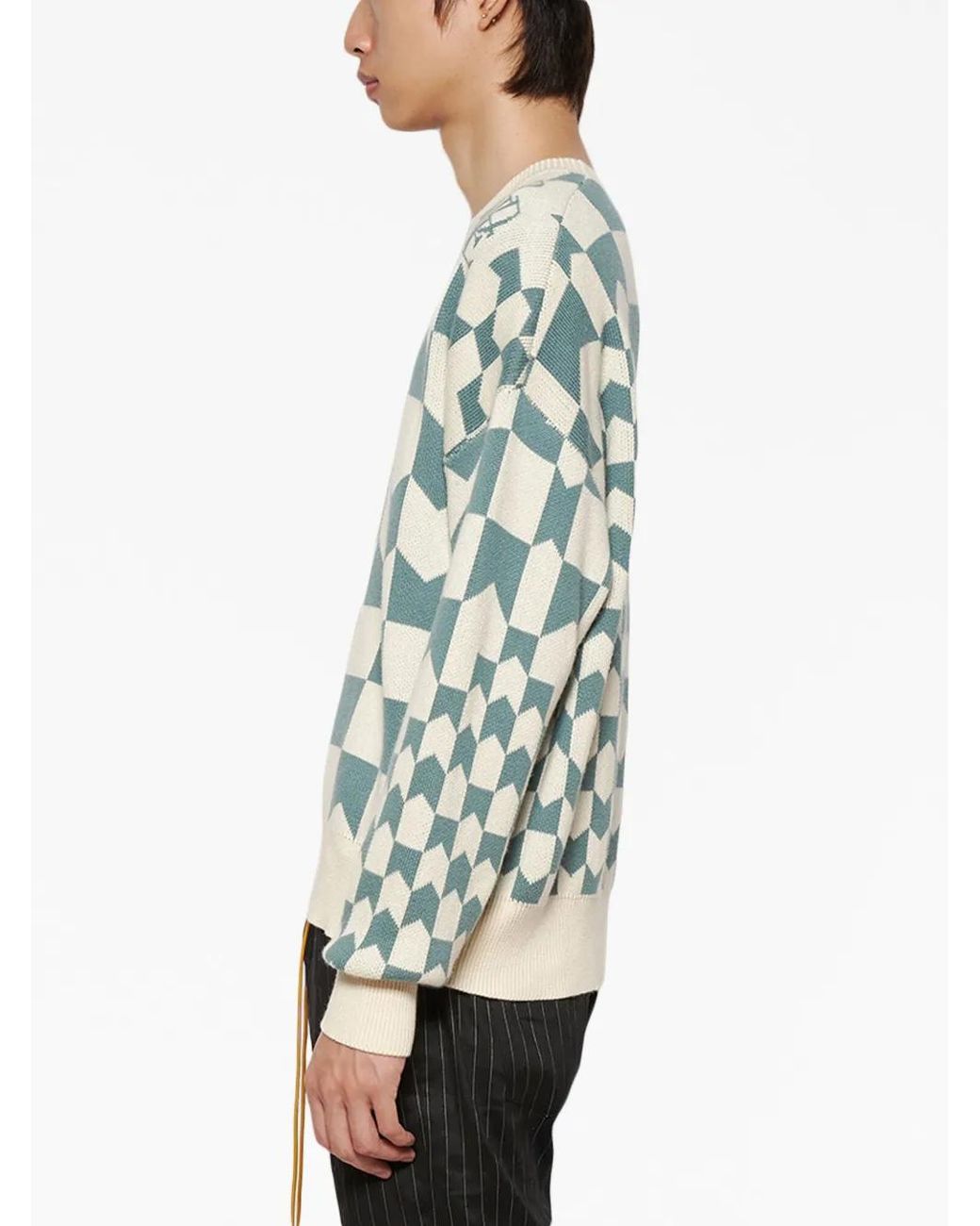 Rhude Racing Pullover Mit Monogramm in Blue für Herren