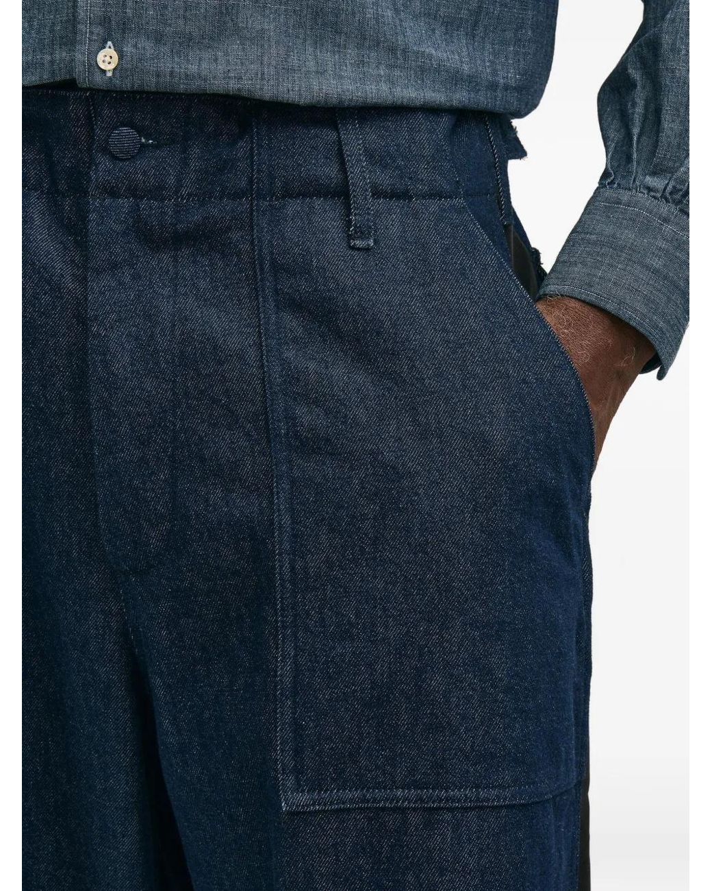 Brooks Brothers Blue Xengineered Garments Wide Fatigue Trousers for men