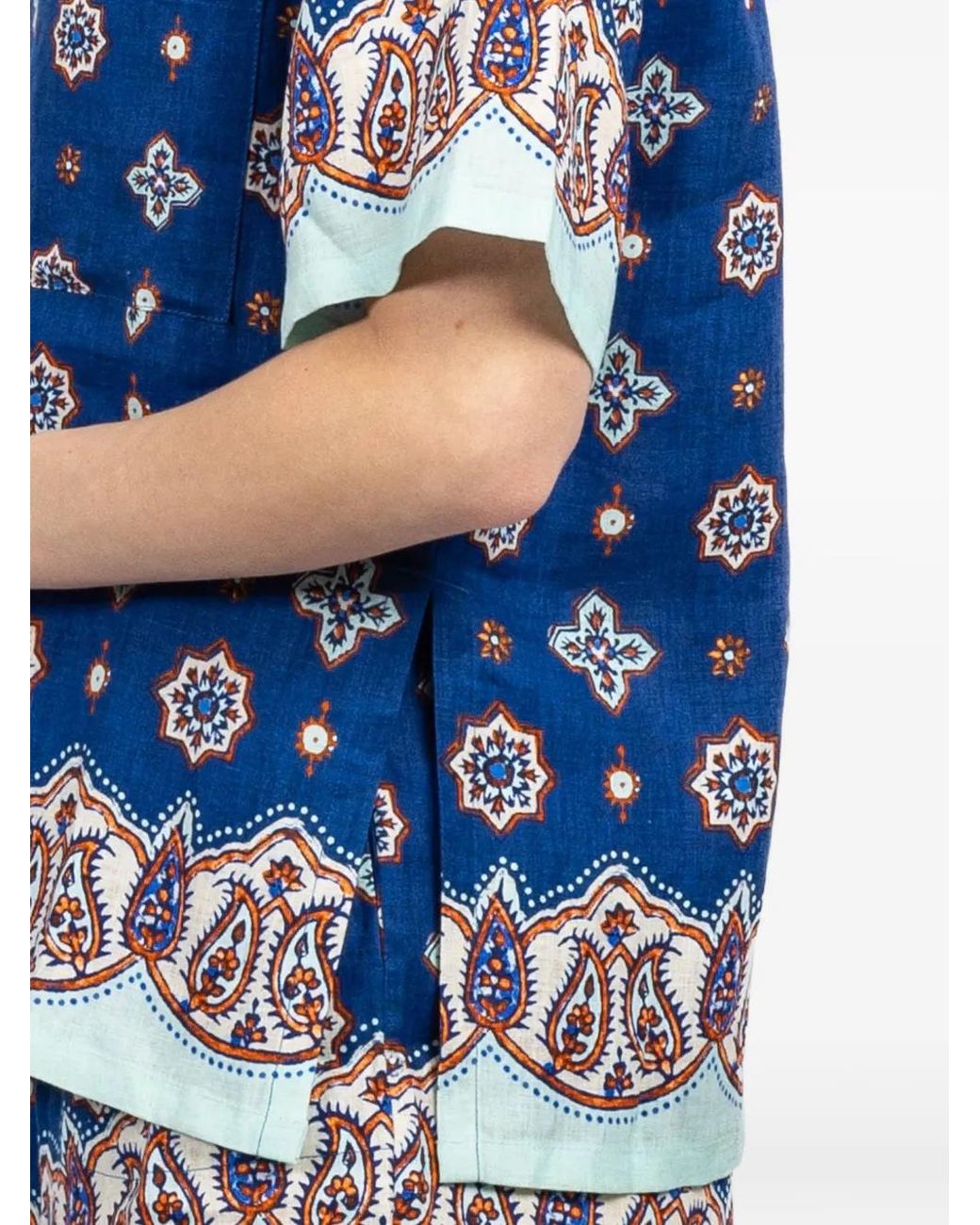 BOTEH Blue Patterned Shirt