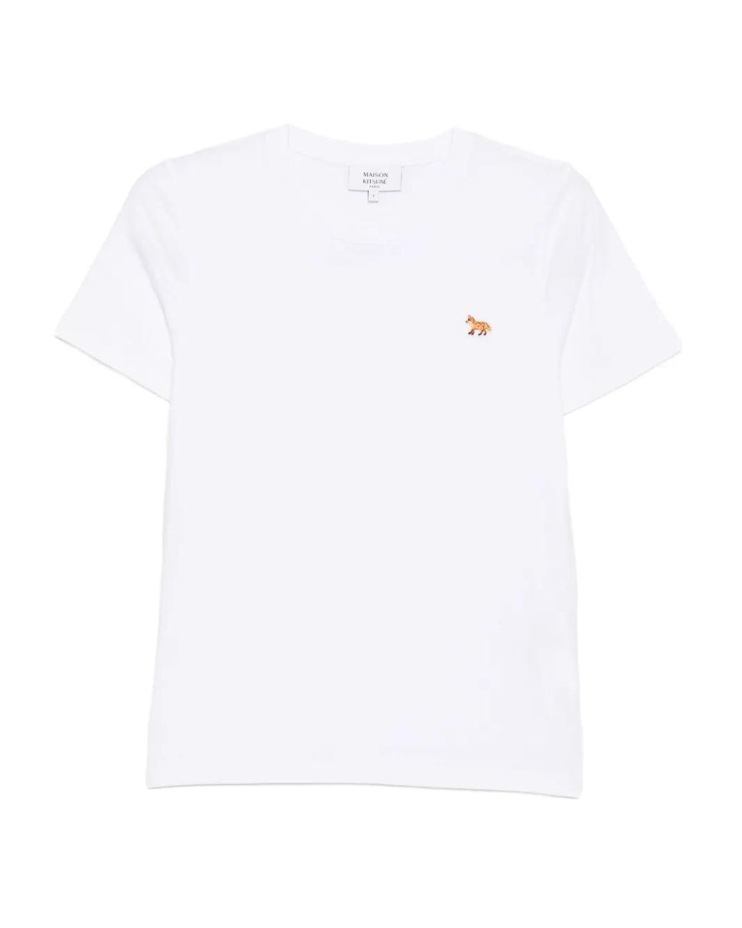 Maison Kitsuné White Maison Kitsuné Baby Fox Cotton T-Shirt
