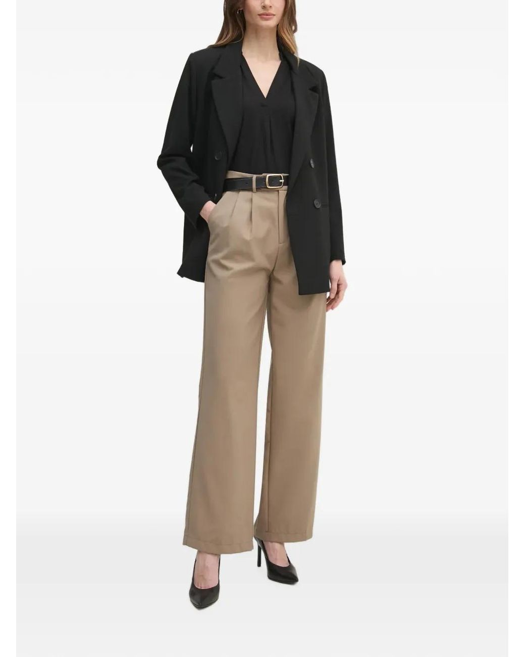 Mos Mosh Black V-Neck Blouse