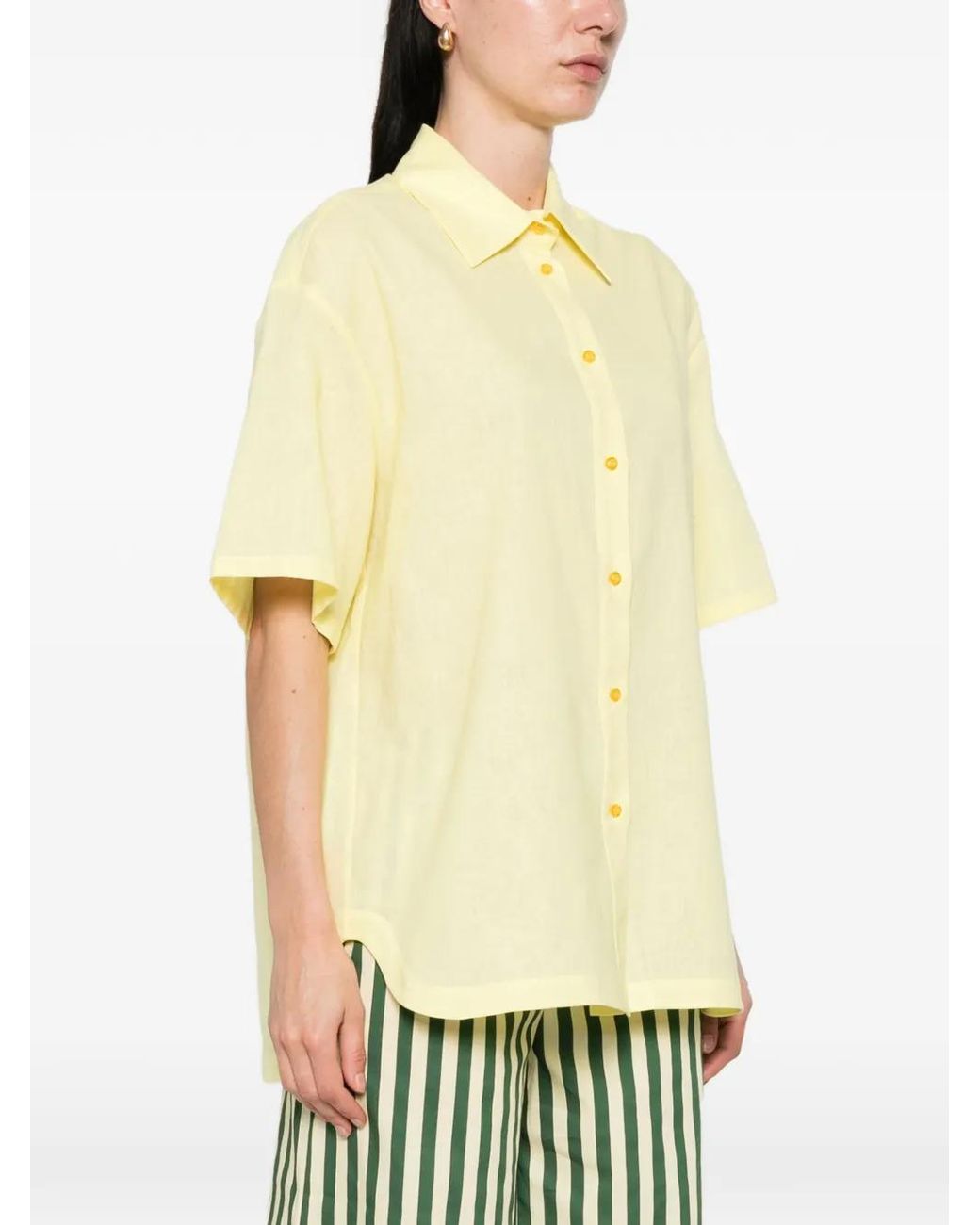 Manuel Ritz Yellow Button Shirt