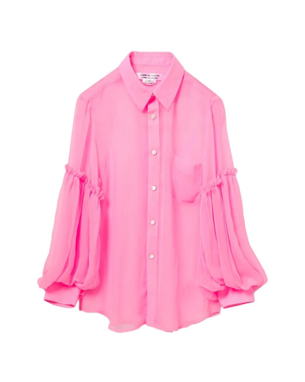 Comme des Garçons Pink Ruffled Shirt
