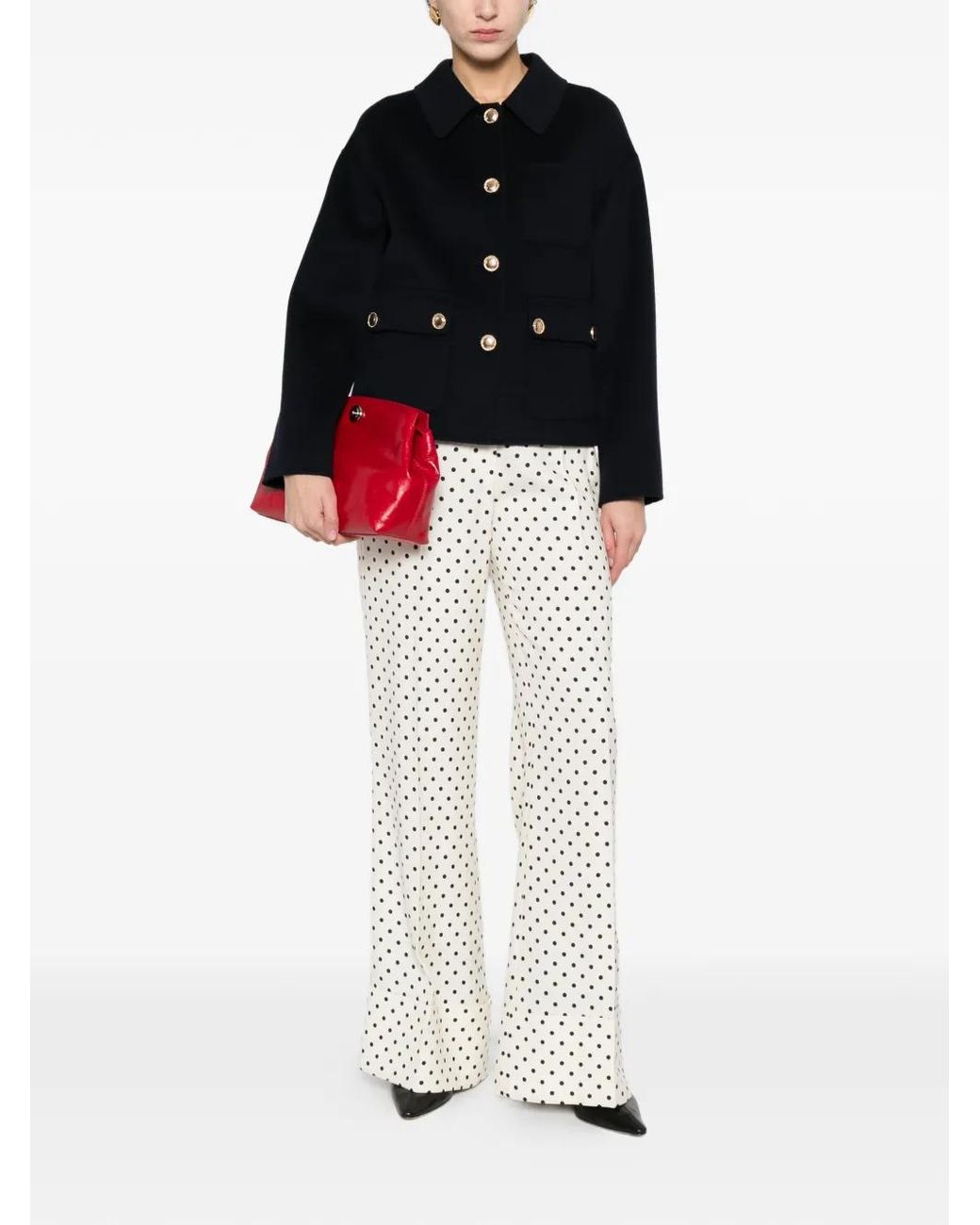 Arma Black Buttoned Pocket Jacket