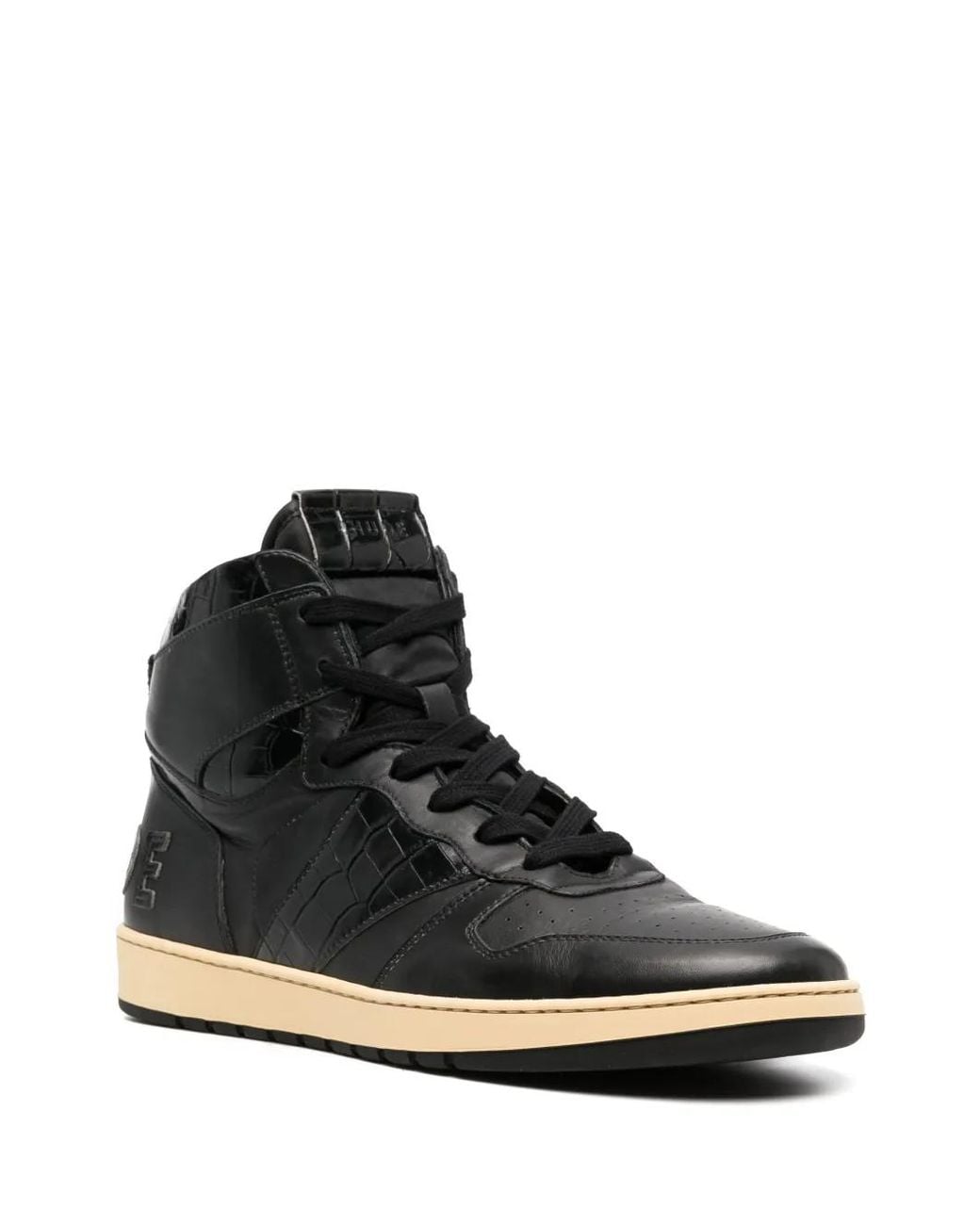 Rhude Black Rhecess Hi Shoes for men
