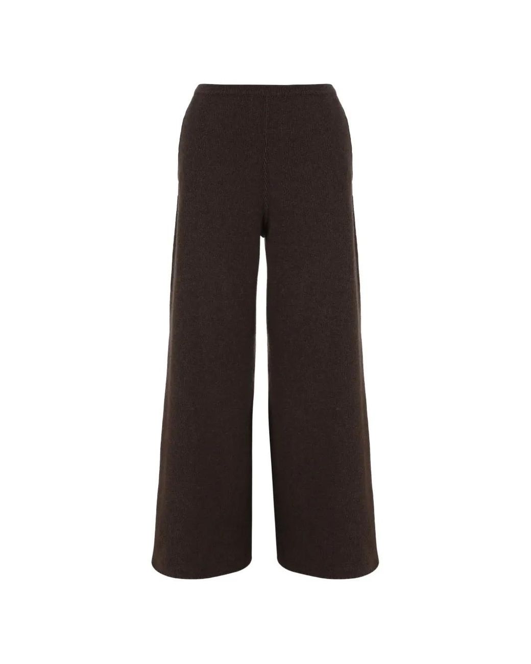 Bruno Manetti Black Knit-Pattern Trousers