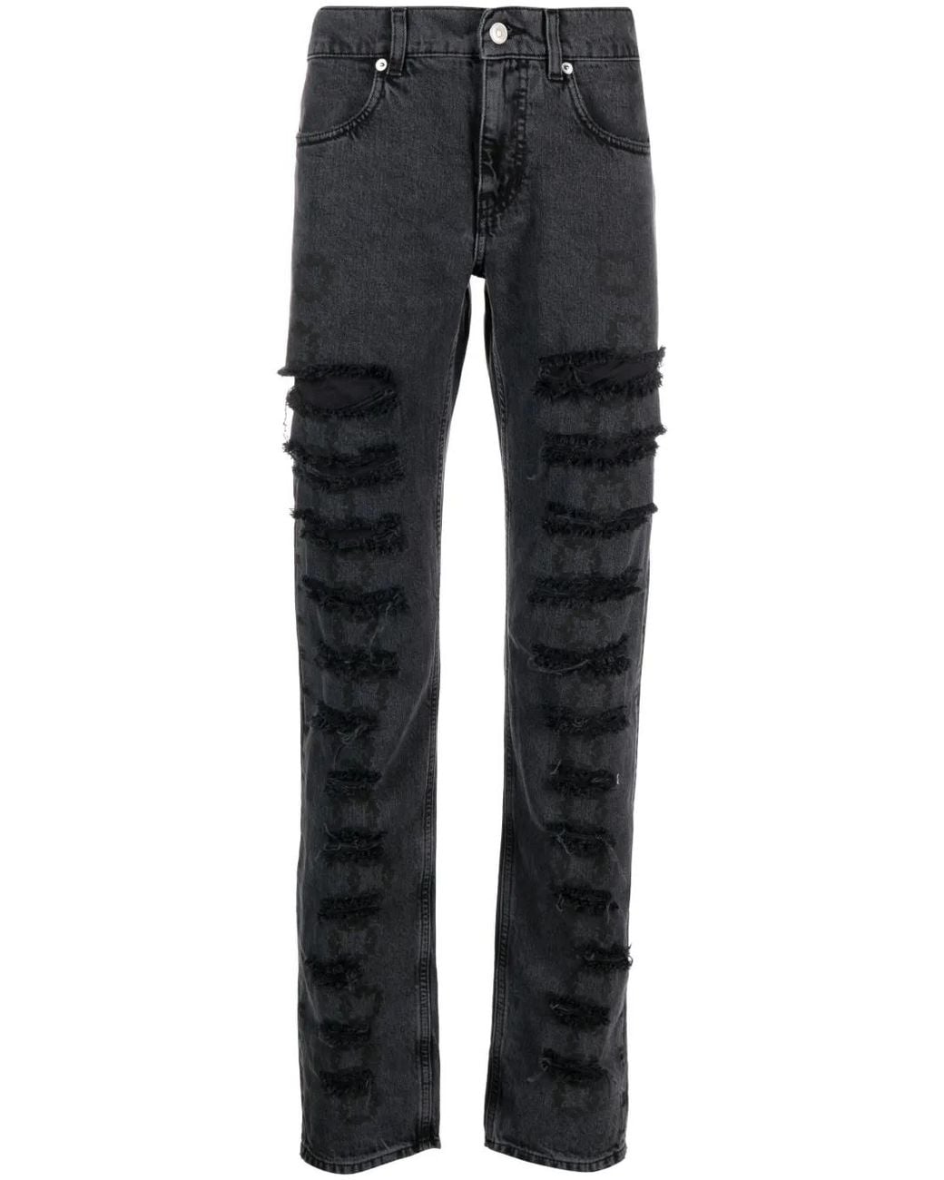 1017 ALYX 9SM Blue Distressed-Effect Skinny Jeans for men