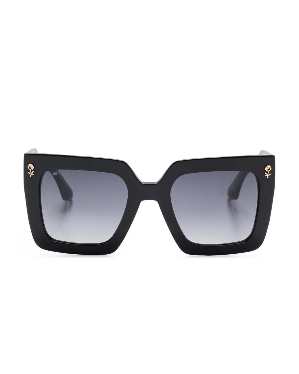 Etro Black Square-Frame Sunglasses