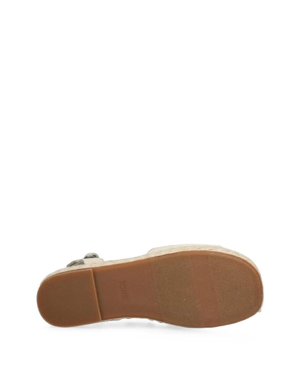 TOMS Natural Abby Buckle-Fastening Platform Espadrilles