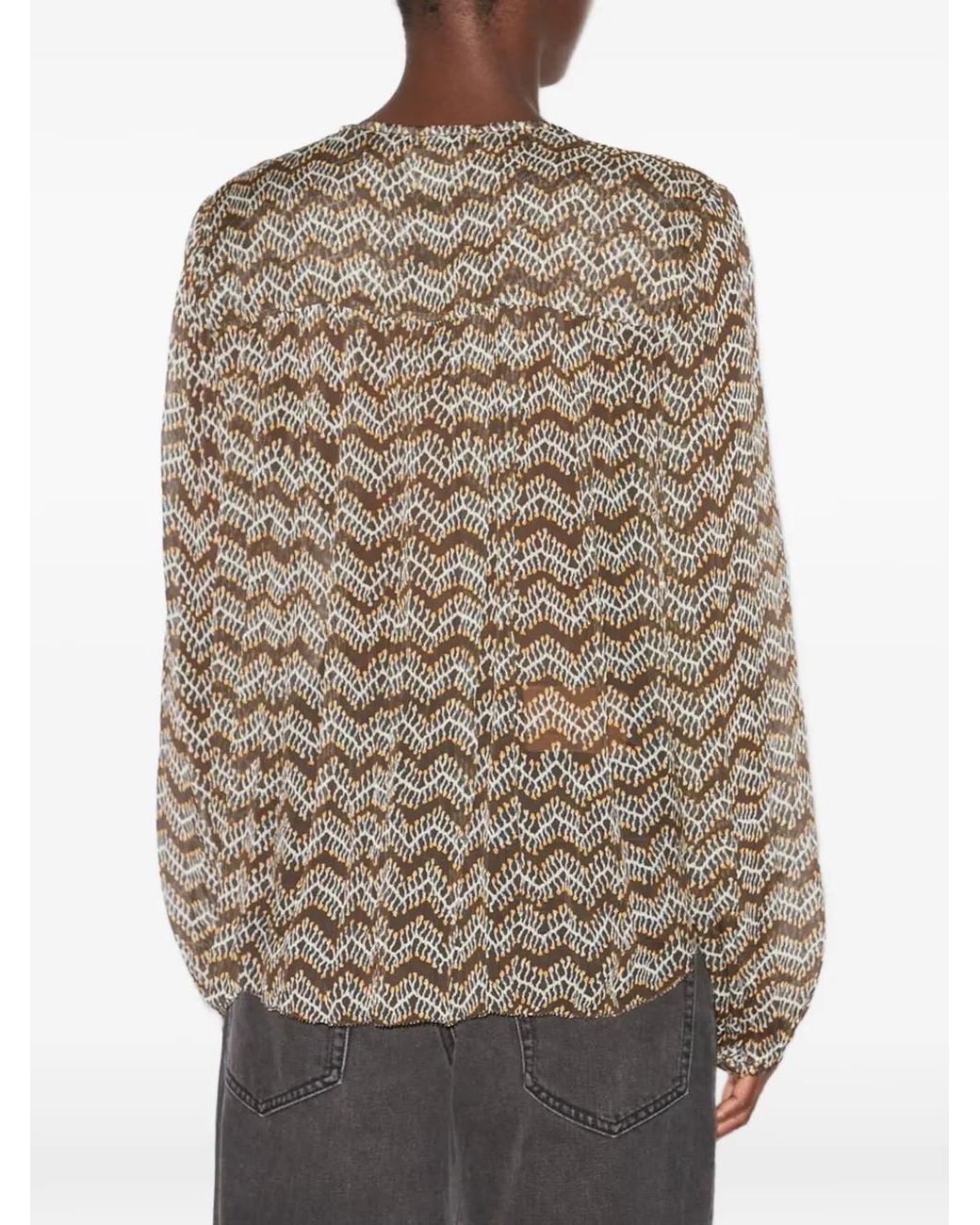 Isabel Marant Advika Top in het Brown